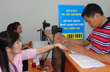 Đăng ký đổi bằng lái xe qua tổng đài 1081